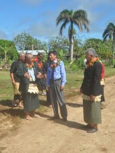 the Ambassador visited the roads with Tongatapu 9 Peopleâ€™s Representative, Mr. Penisimani Fifita