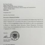 Letter to Siaosi Sovaleni