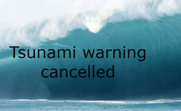 Tsunami warning cancelled for All of Tonga
