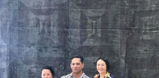 Siasau exhibits his art showcasing The Voyage of Captain Cook to Tonga in 1773