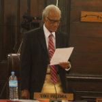 Pohiva taking his oath