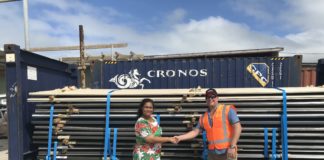 Donated building supplies arrive in Tonga from New Zealand