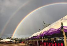 Photos show rainbows appeared during Princess Tāone’s burial service