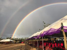 Photos show rainbows appeared during Princess Tāone’s burial service