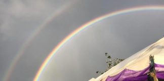 Photos show rainbows appeared during Princess Tāone’s burial service
