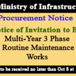 MInistry of Infrastructure sept