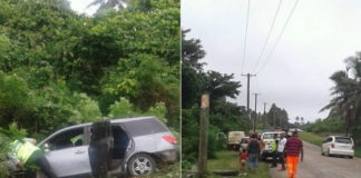 Three escape serious injury after car crashed into a power pole in Vava‘u