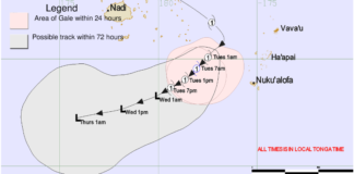 TC Mona: warning cancelled but remains in force for Tongatapu and ‘Eua waters
