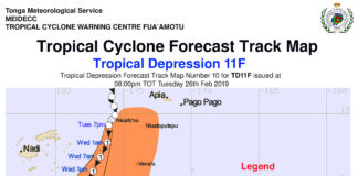 Cyclone warning for Fiji and Tonga