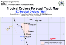 Reports of minor damage as cyclone warning cancelled for Tonga