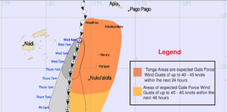 Cyclone Pola to pass near Tonga