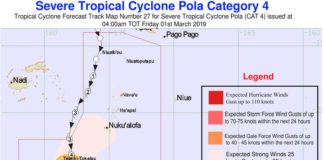 Only coastal waters affected as Cyclone Pola moves away from Tonga