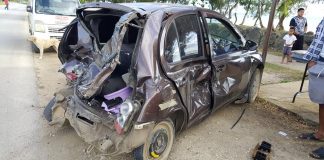 Images of suspect vehicle after alleged hit-and-run in Tongatapu shared online