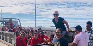 University of Otago exhibition teaches Tongan children about threat of climate change