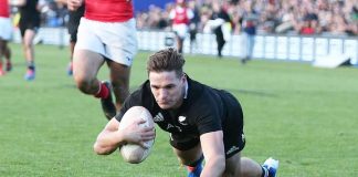 All Blacks run riot over Tonga in 14-try victory