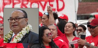 Disciplined, defiant Democrat demonstrators gather outside meeting; PM reveals nobles’ $6m ‘down payment’ in negotiations over road project