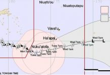 Tropical Cyclone Sarai to pass over Tonga today