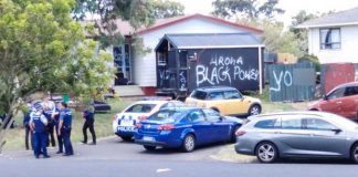 House where Fisi‘ihoi’s body found defaced with Black Power gang graffiti