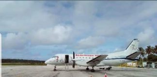 Plane with Lulutai logo spotted performing test flights at Vava‘u airport