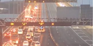 Auckland Harbour Bridge open after strong winds forced rush hour closure