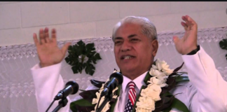 Members of Tokaikolo break away group attended memorial services for Rev. Saulala and paid tribute to him, says son