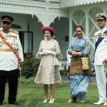 King and Queen of Tonga with Queen Elizabeth and Philip