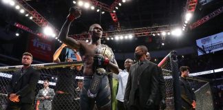 UFC champ Israel Adesanya off to US