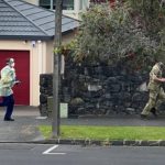 One News photo MIQ staff chasing a Covid patient who runs away from MIQ