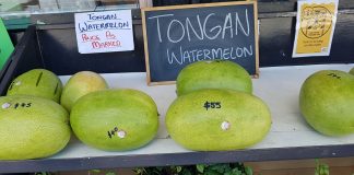 NZ$55 Tongan watermelon spotted at Auckland dairies