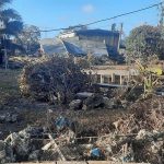 Houses damaged
