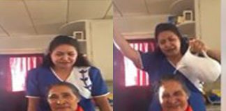 Daughter’s apparent violent baptism of mother sparks outrage online