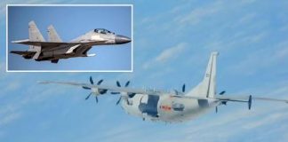 Taiwan scrambles fighter planes as nine Chinese aircraft enter its air defence zone on the day Russia invades Ukraine