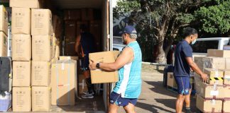 Medical supplies on the way to Tonga
