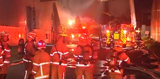 Firefighters battle blaze in Penrose, residents warned to keep windows closed
