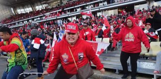 In photos: Mate Ma’a Tonga fans show their spirit
