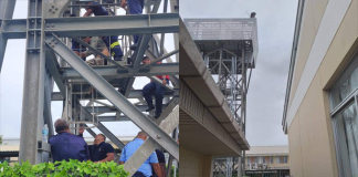 Tonga Police talk down man threatening to jump from top of hospital tower