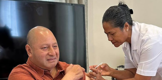 King Tupou VI receives third Covid booster jab