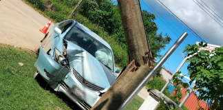 Power cut in Nuku‘alofa after car hits high voltage power pole