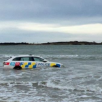 Police-car-at-sea