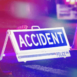 Police Accident sign