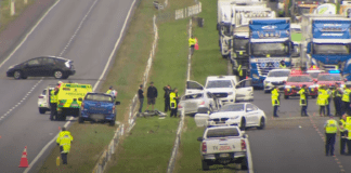 Tyre blowout sent truck through barrier in triple fatal crash on SH1