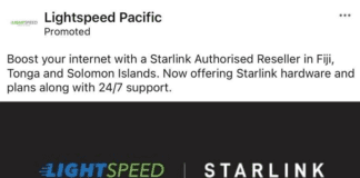 Tonga gov’t warns against Fiji Lightspeed Pacific Starlink ‘misleading’ ads