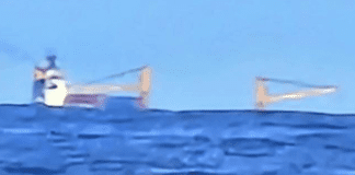 Ship cranes lowered into waters caught on camera as drugs increasingly entering Tonga by seas: Police Minister