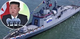 North Korea warship damaged at launch attended by Kim Jong Un