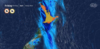 Heavy rainstorm hits Auckland, warning in place for upper North
