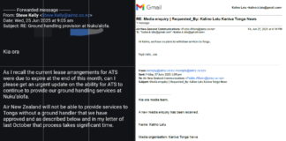 New leaked email rekindles ongoing dispute over Air NZ’s Tonga operations as govt-media clash escalates