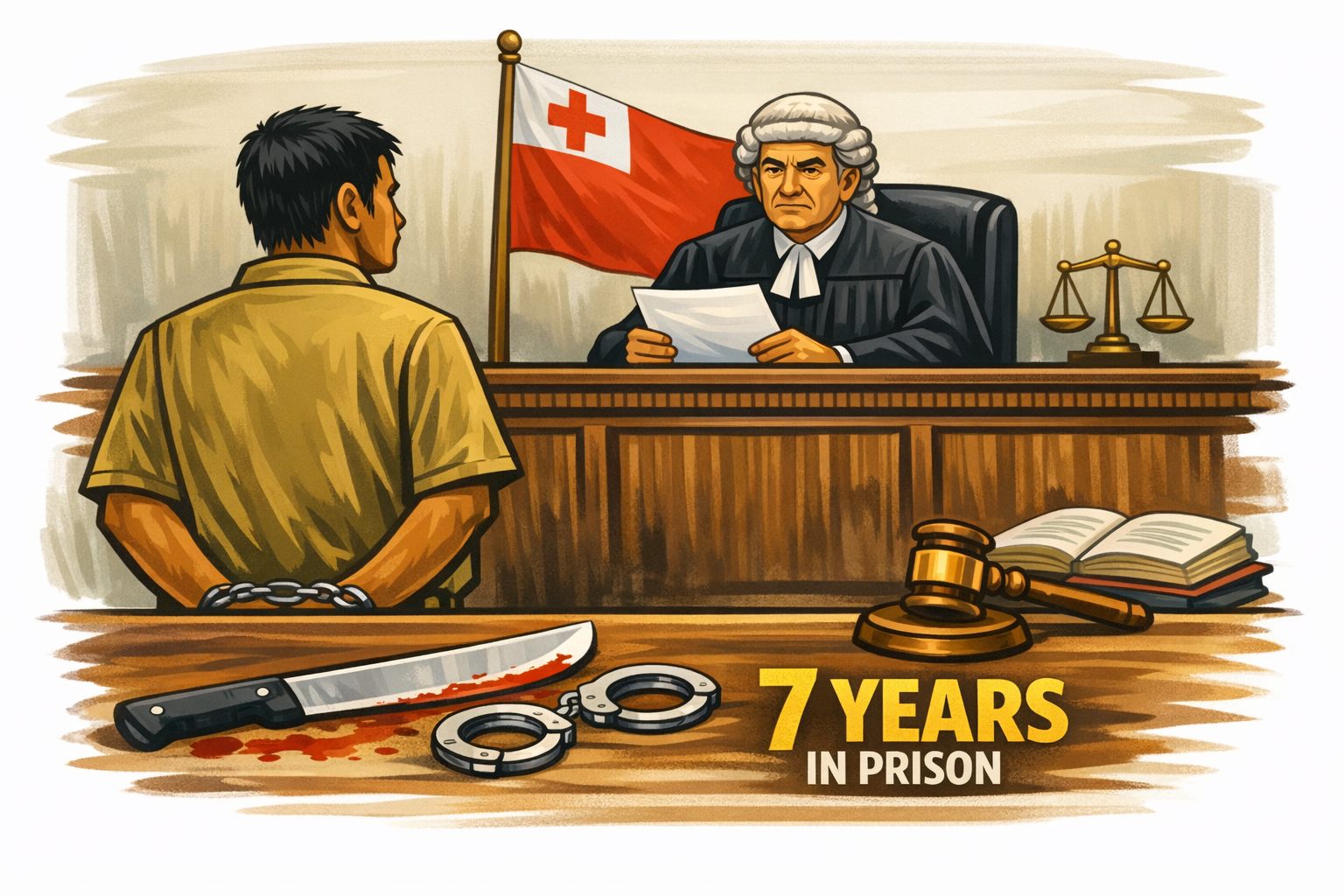 Man sentenced to seven years for violent machete attack on partner and her daughter