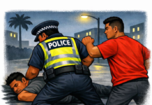 Soldier accused of punching police officer during disorder on Taufa‘ahau Road