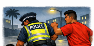 Soldier accused of punching police officer during disorder on Taufa‘ahau Road