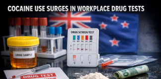 Cocaine detections surge in workplace drug tests across New Zealand
